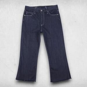 AG Quinne Jeans Womens 29x32 Blue Flare High Rise DIY Crop Denim Streetwear Boho